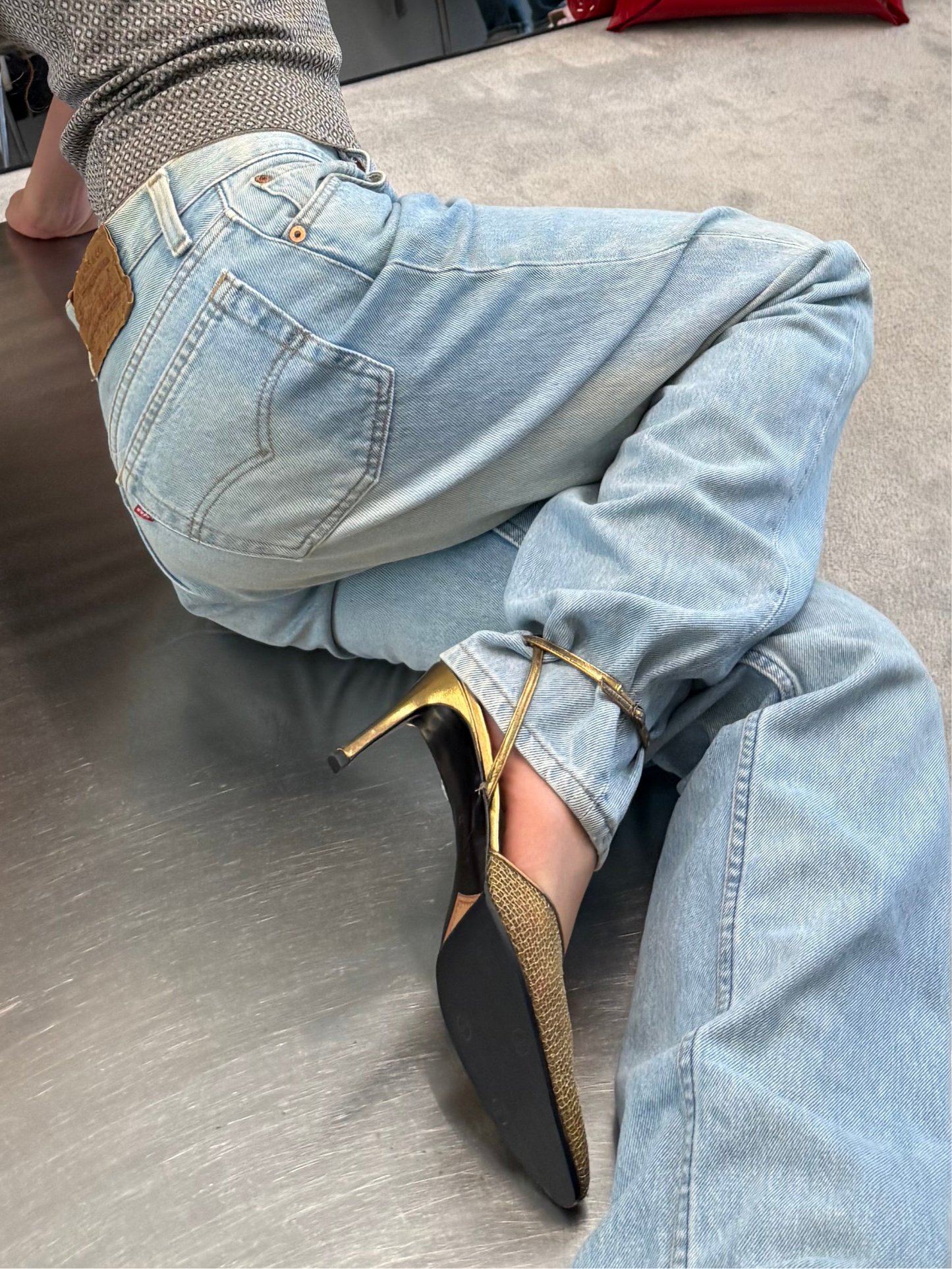 Ysl wrap heels