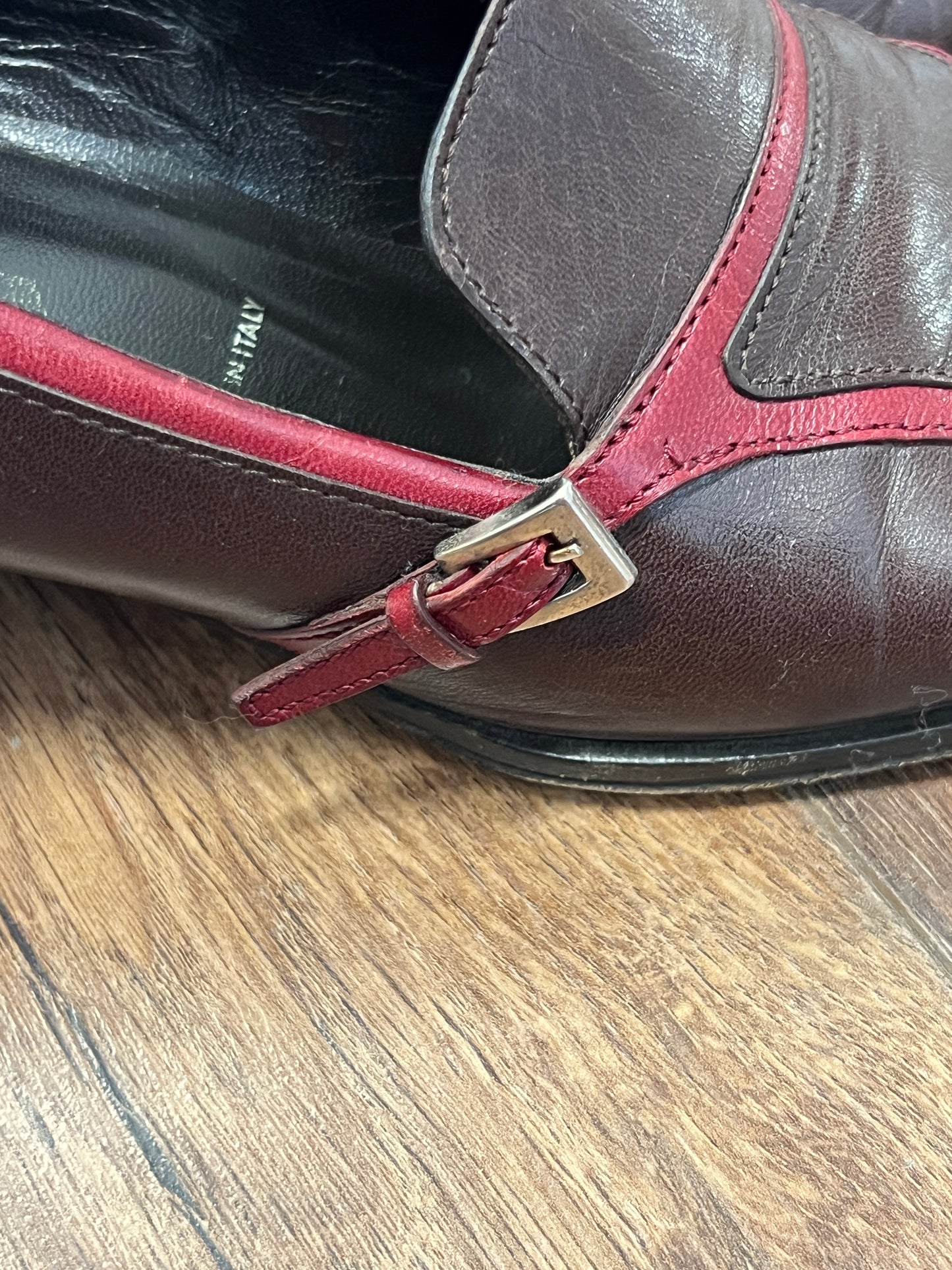 Prada Buckle Mary Janes
