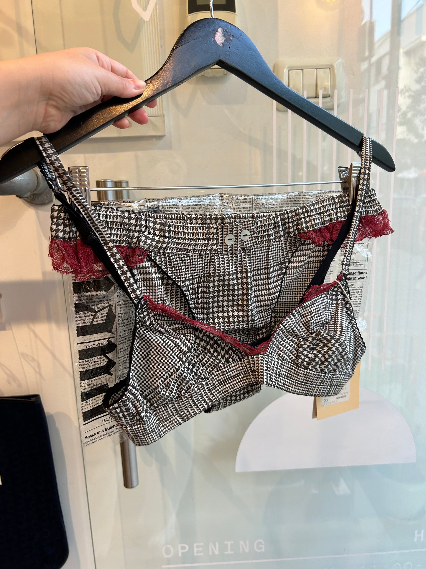 JOHN GALIANO newspaper print lingerie