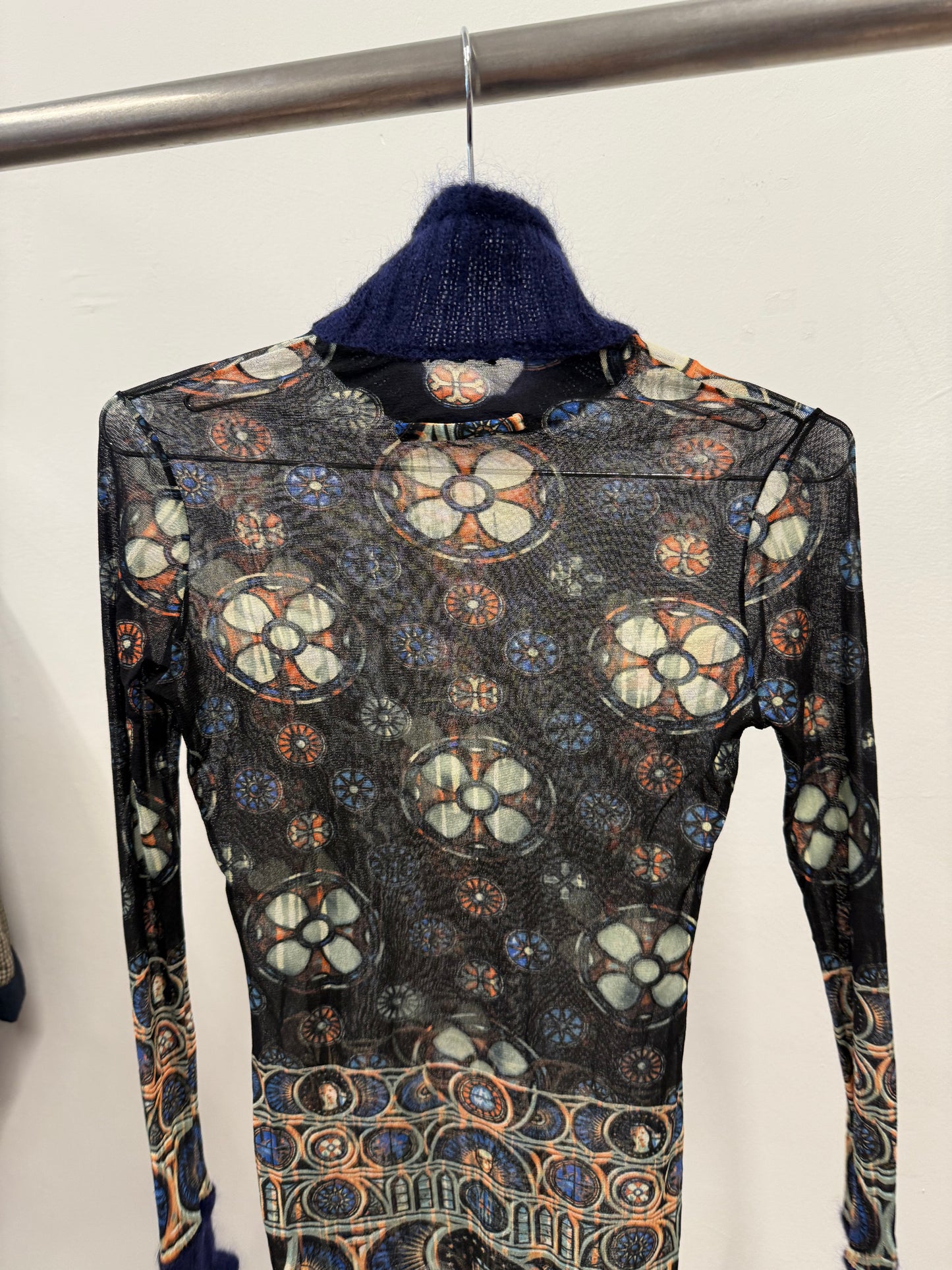 Jean Paul Gaultier by Fuzzi mesh top — 2002s
