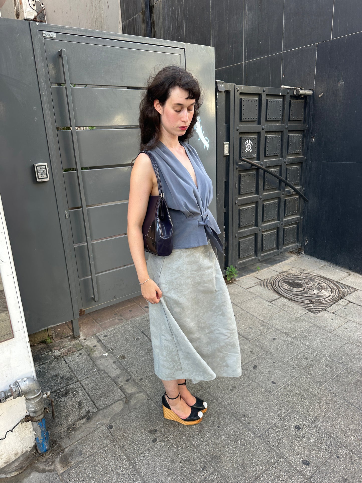 Balenciaga Silk Tie Blouse