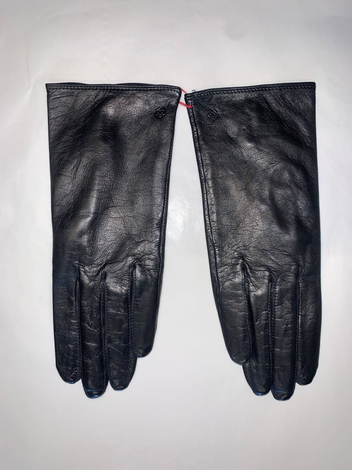 Vintage black leather gloves