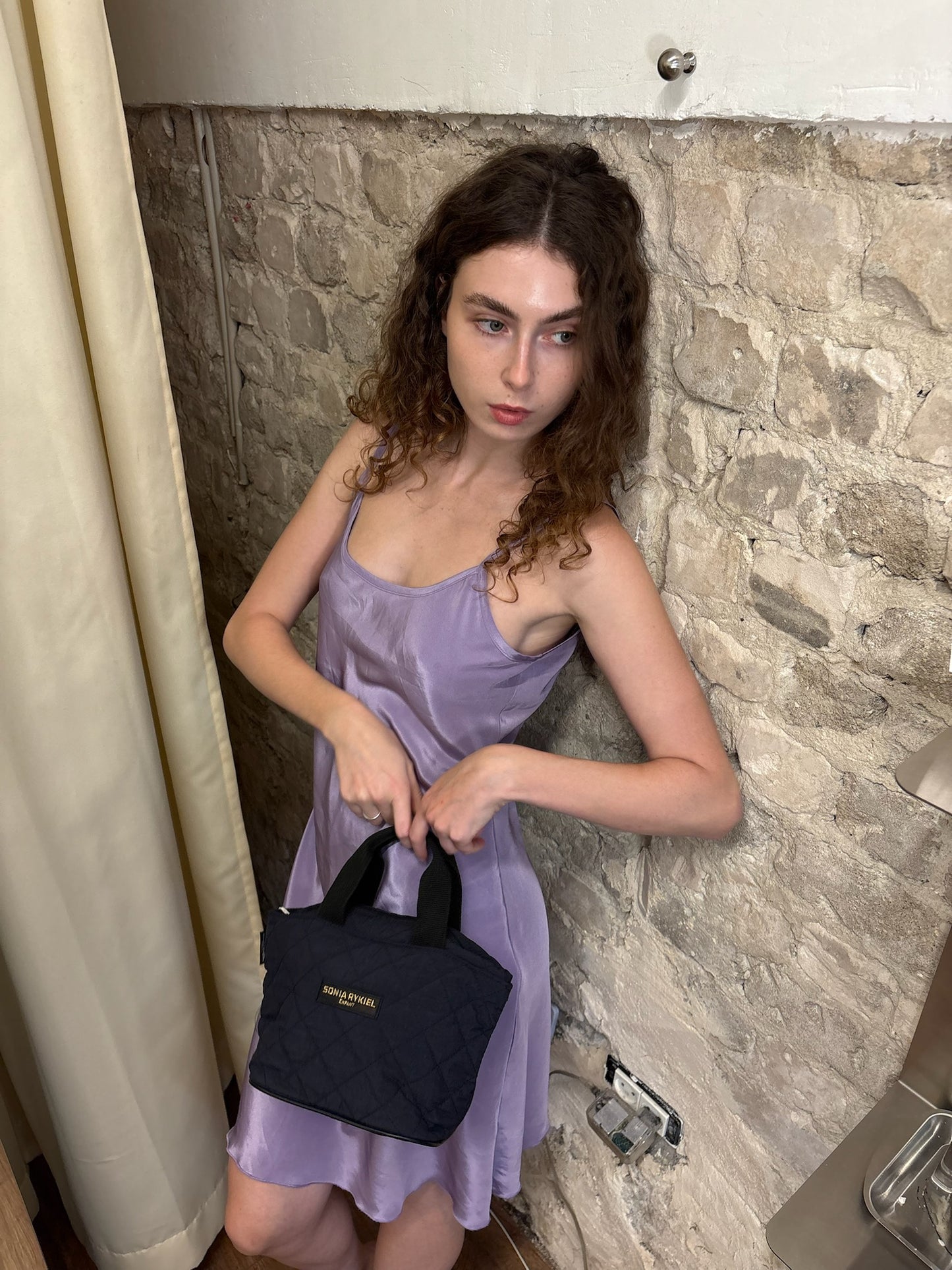 Vintage 90s lilac slip dress