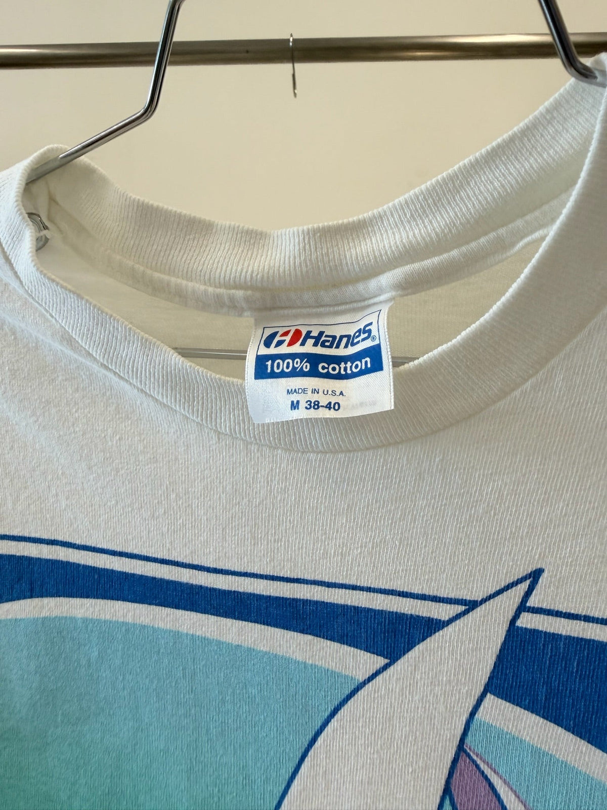 Hanes Maine Sailboat Vintage Graphic T-Shirt