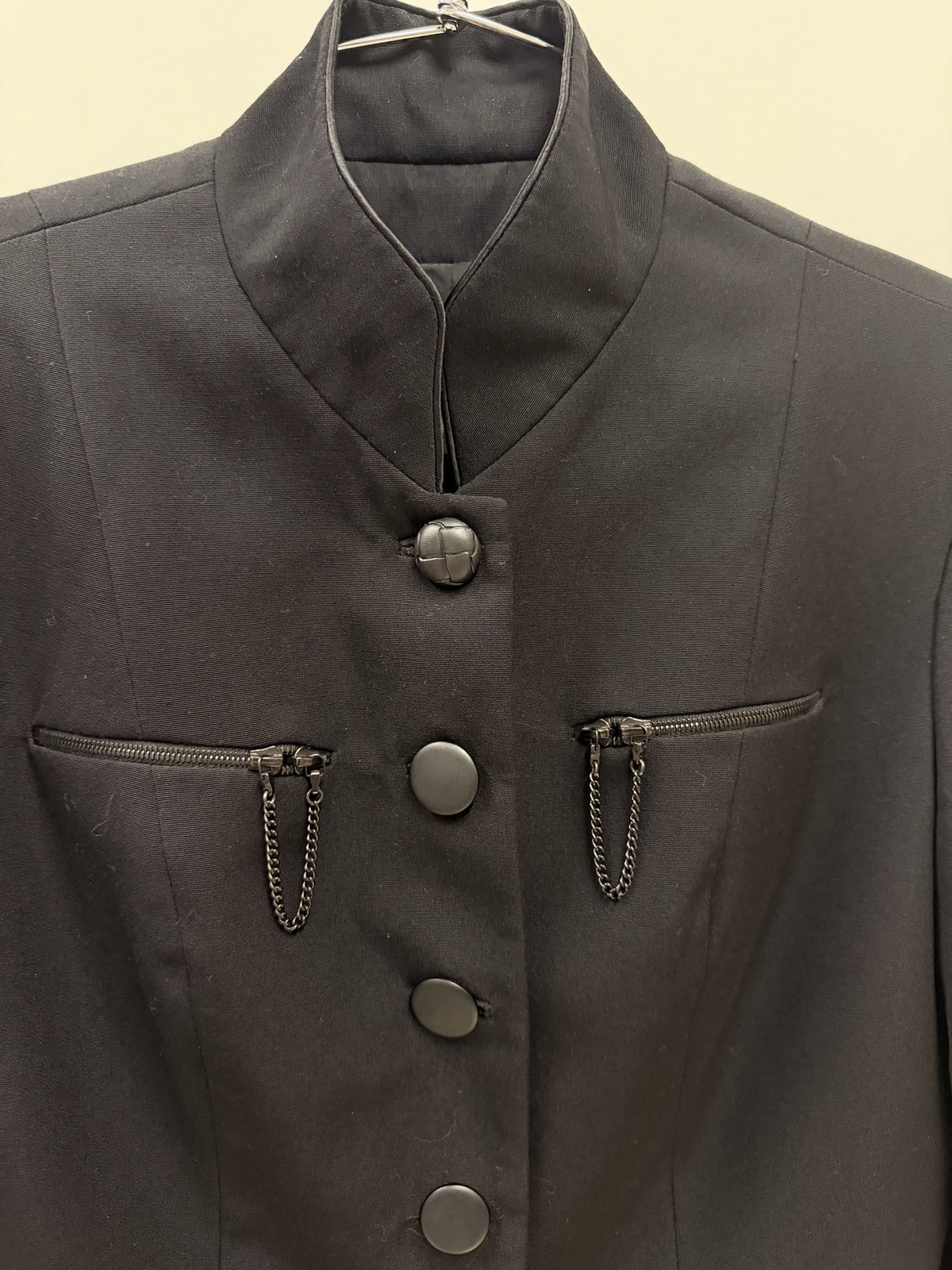 Plein Sud Mandarin Collar Chain Zip Jacket