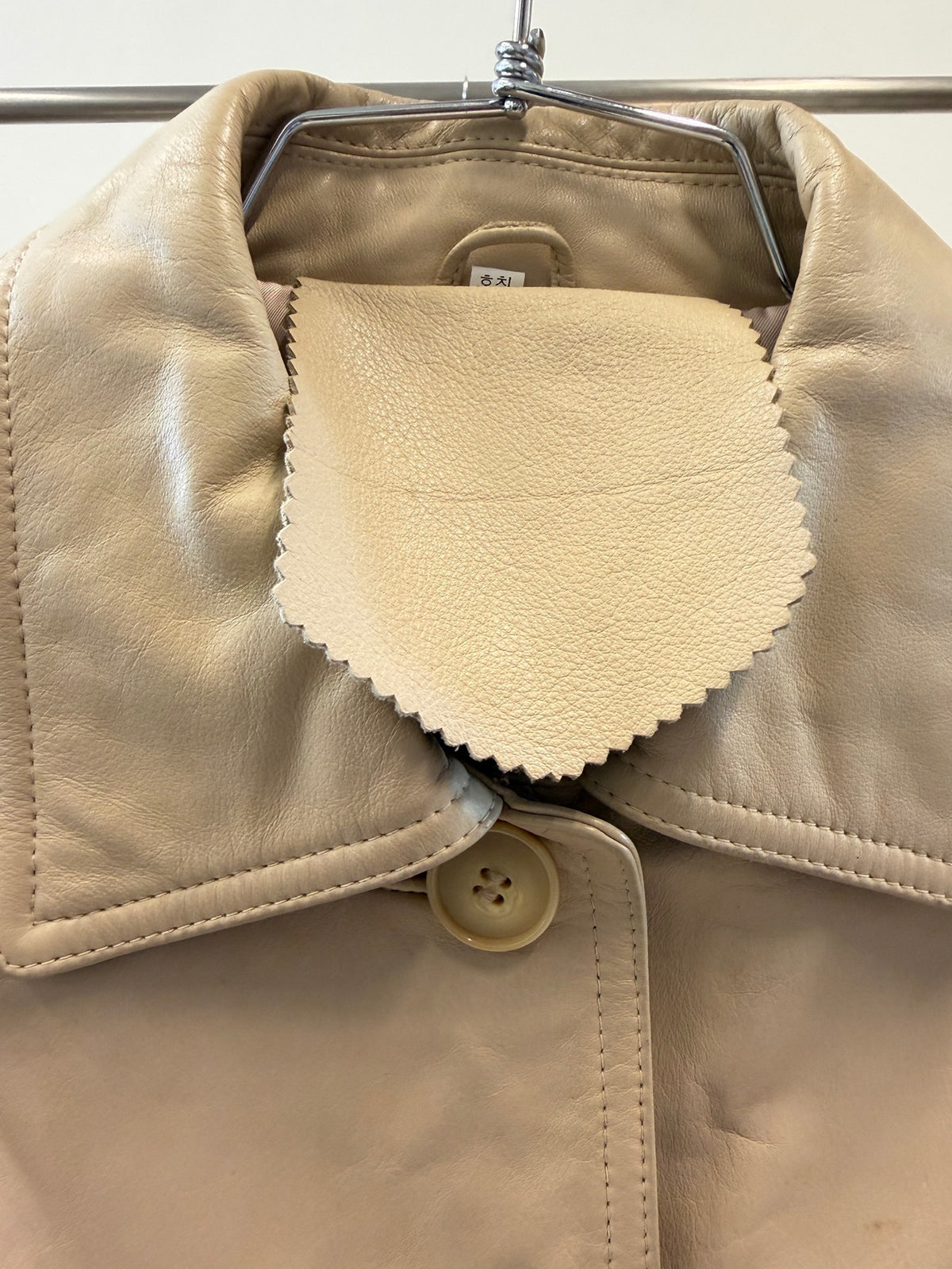 Vintage Leather Button Jacket
