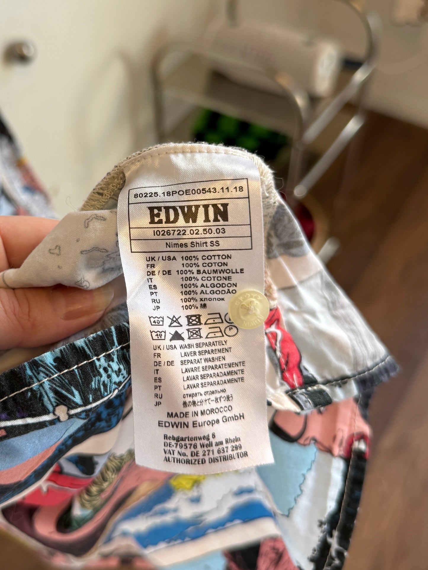 Edwin Nîmes Printed Short Sleeve Shirt