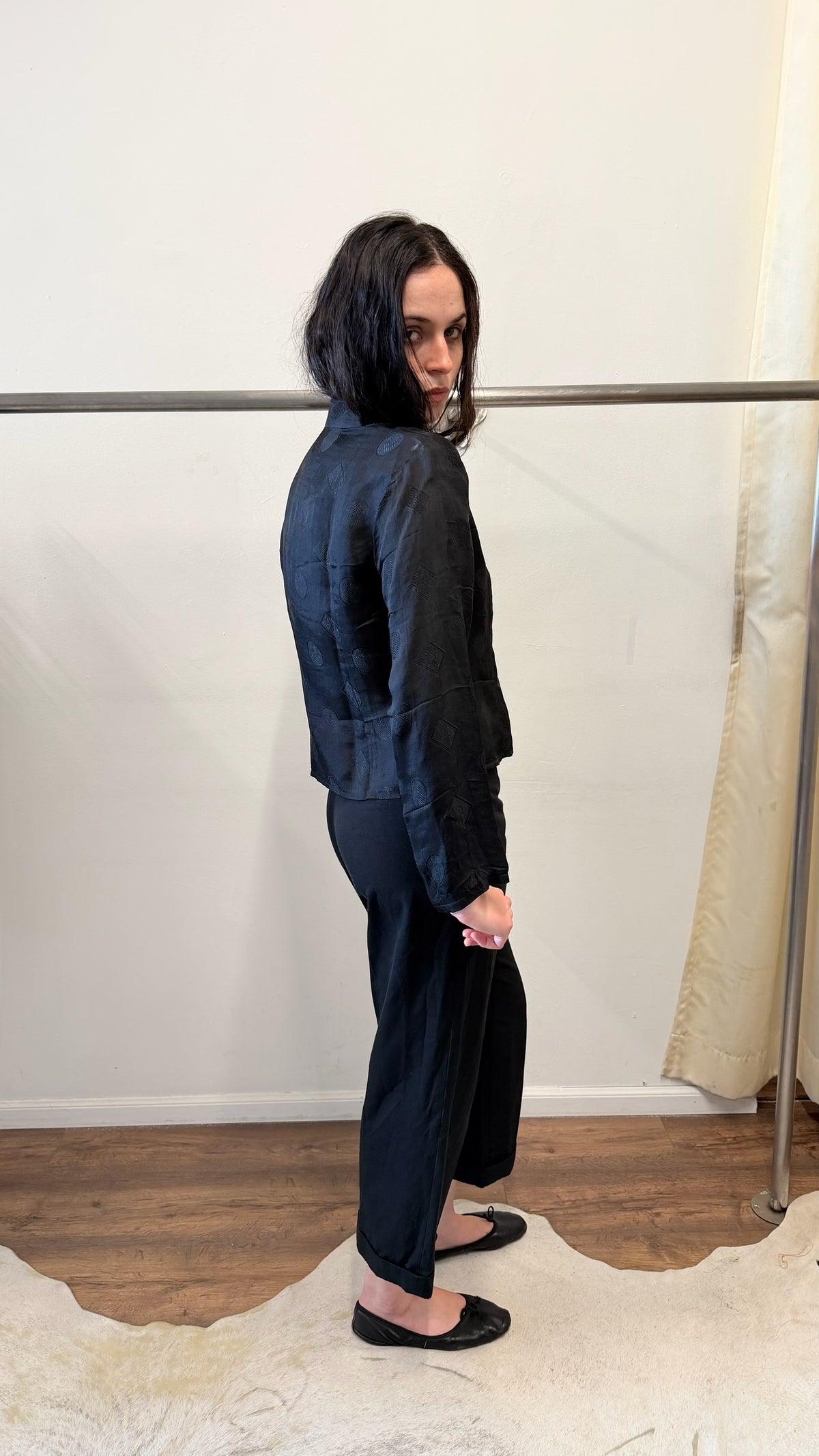 1999–2002 Y’s bis LIMI Cotton & Wool Cropped Trousers