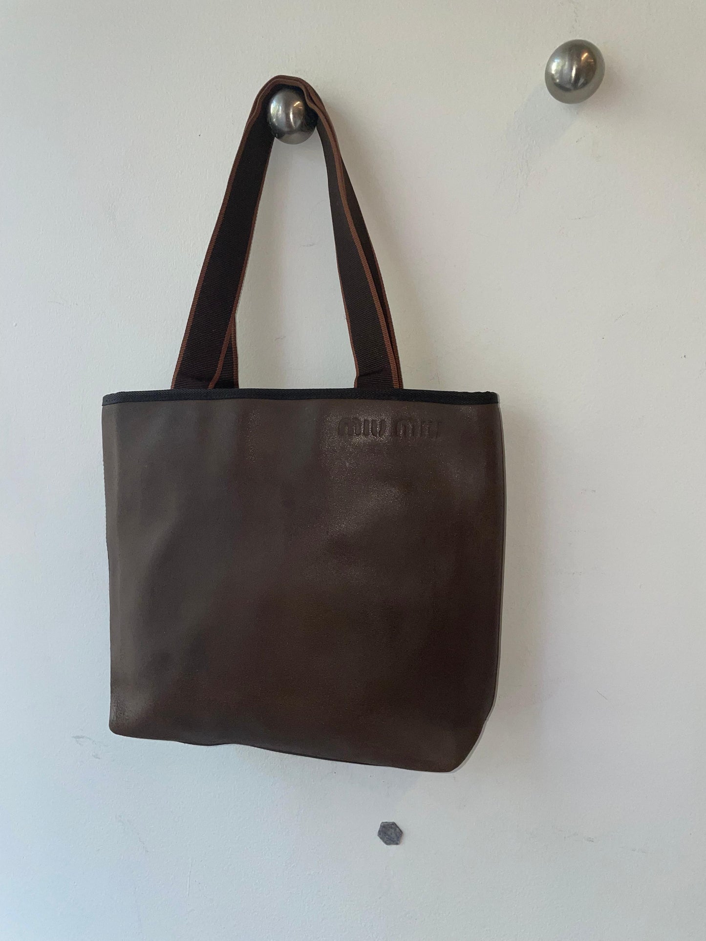 Miu Miu Leather Tote Bag c. 1999–2005