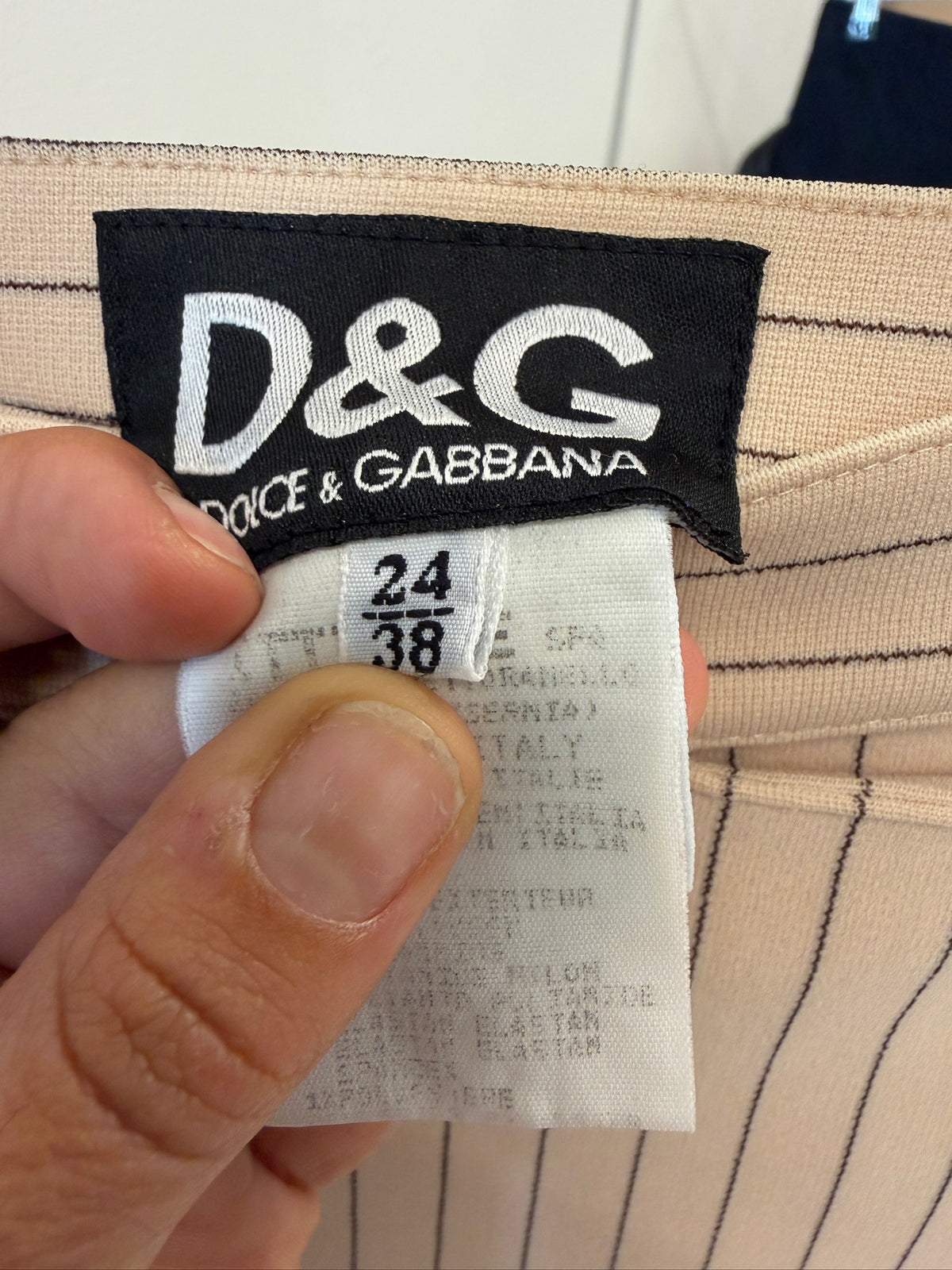 D&G Dolce & Gabbana Pinstripe Jacket and Trousers Suit