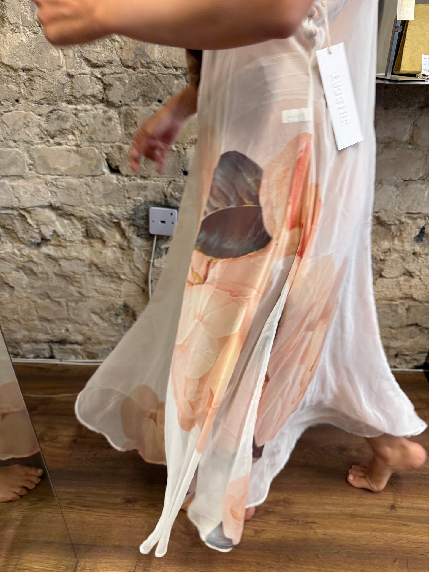 Vintage Gianfranco Ferré Sheer Floral Maxi Dress – 1990s