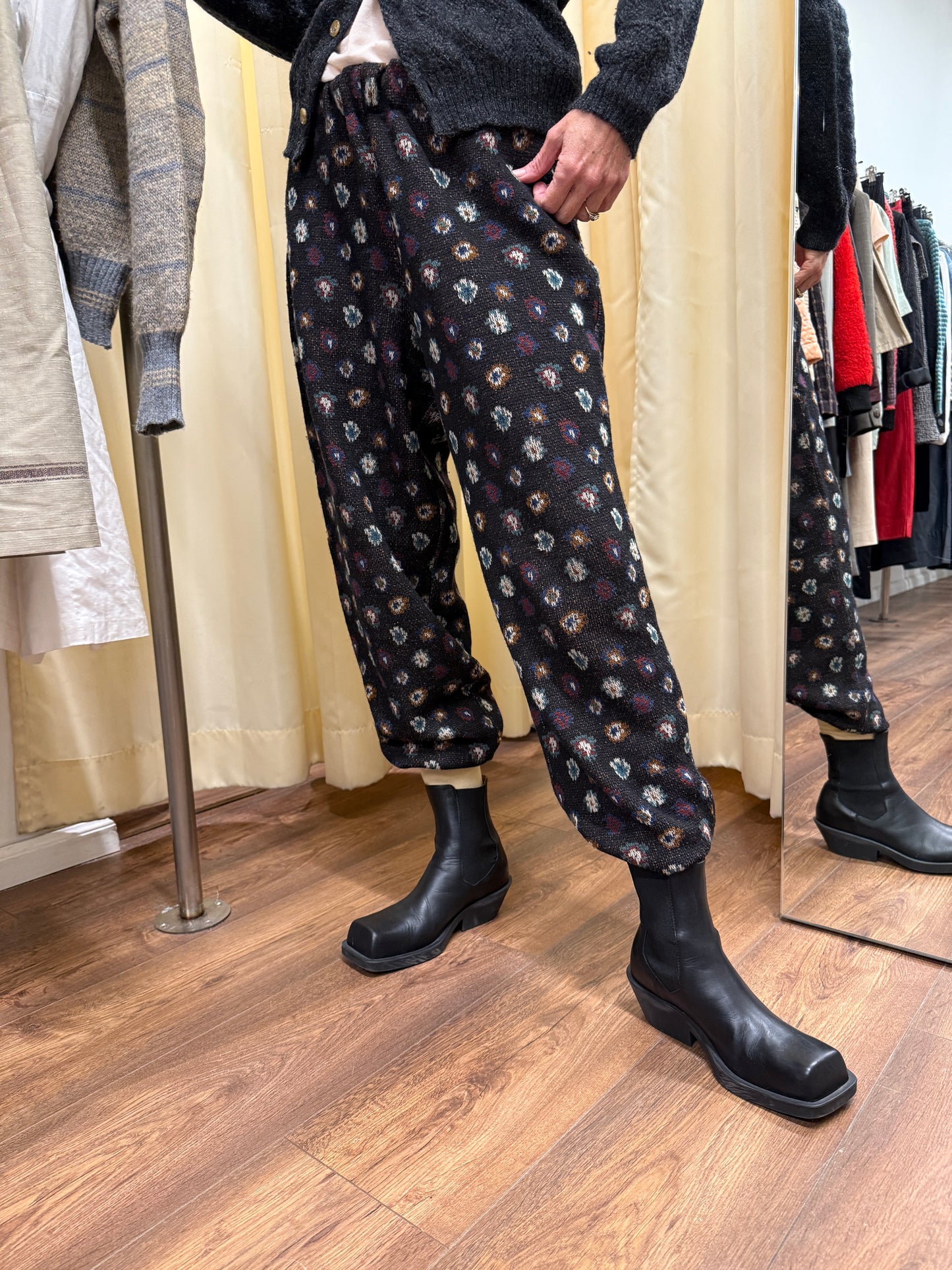 Marni Black Square-Toe Chelsea Boots