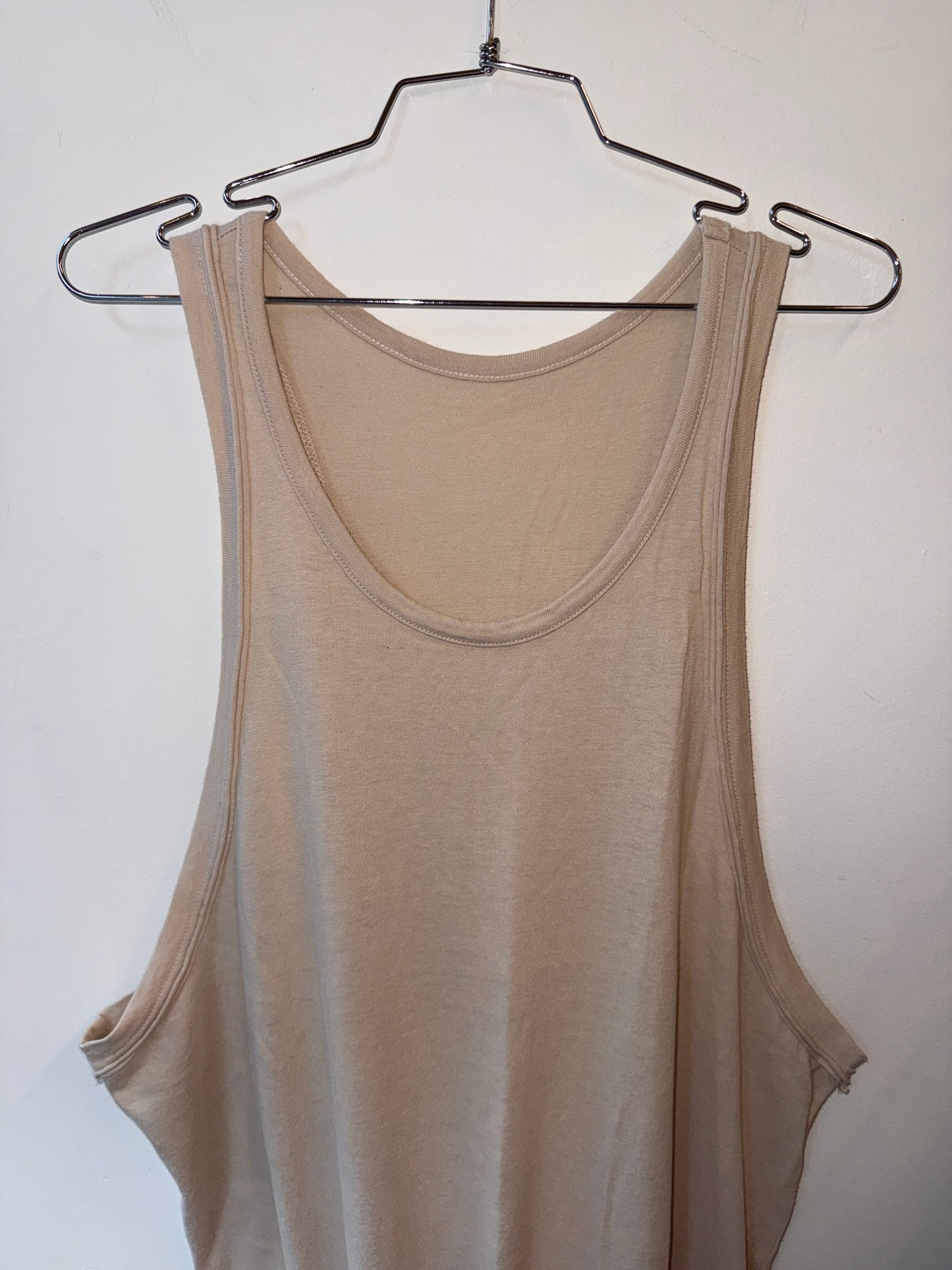 Y’s Yohji Yamamoto Cotton Wool Drawstring Tunic Dress