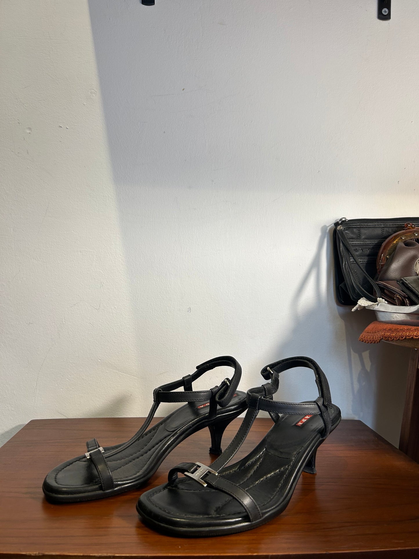 PRADA SPORT T kitten sandals 37 EU