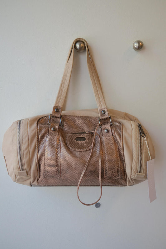 See By Chloé Python Panel Leather Bag c. 2008-2012