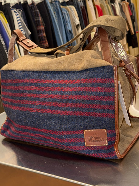 Vivienne Westwood Accessories × Harris Tweed Large Shoulder Bag