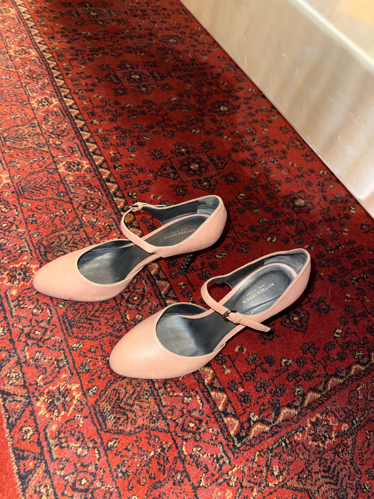 Bottega Veneta Leather Mary Jane Heels 40.5