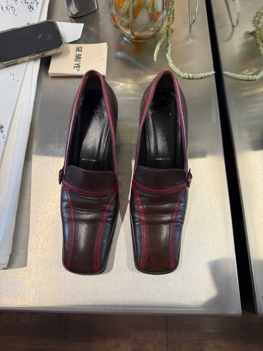 Prada Buckle Mary Janes