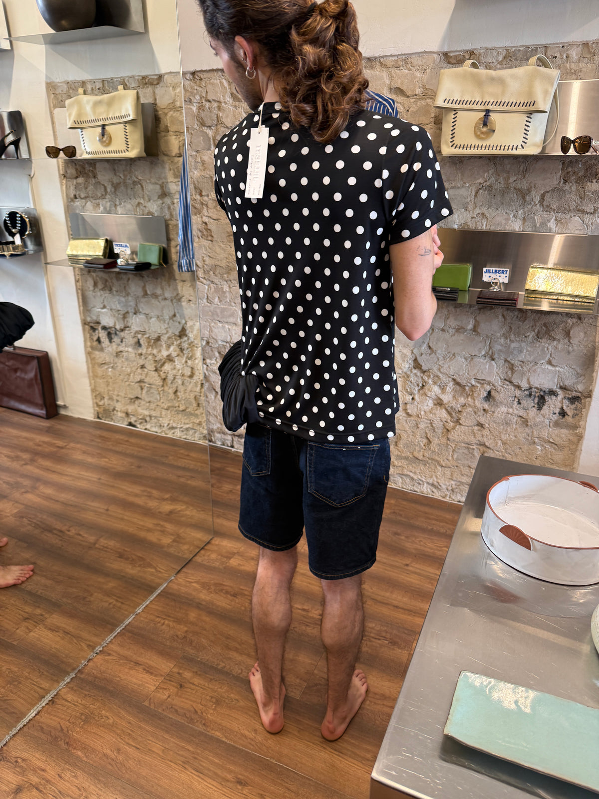 Comme des Garçons 2022 Polka Dot Asymmetric Ruffle Tunic – AD2021