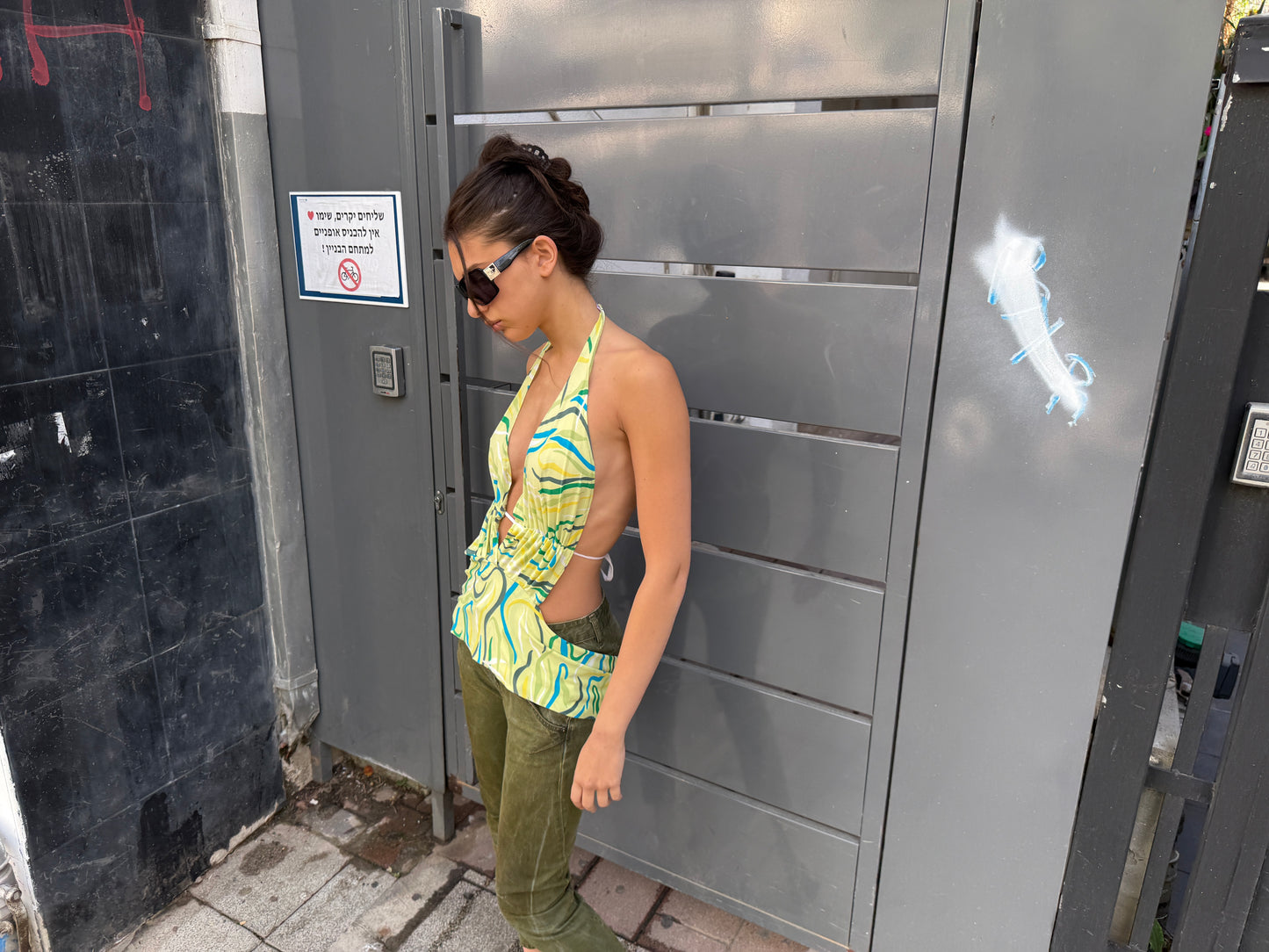 Y2K Psychedelic Halter Top