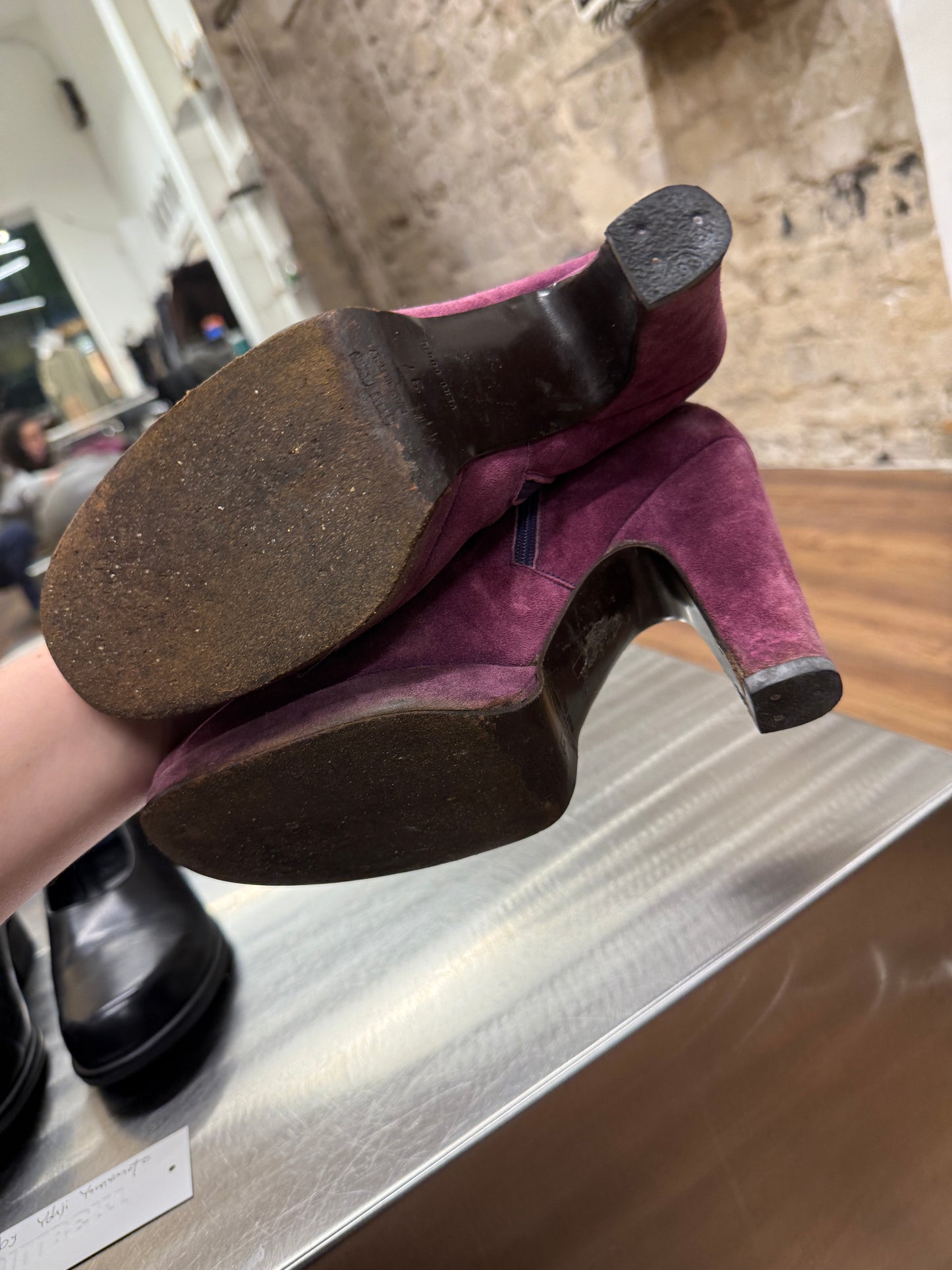 Miu Miu Suede Boots Mid 2000s