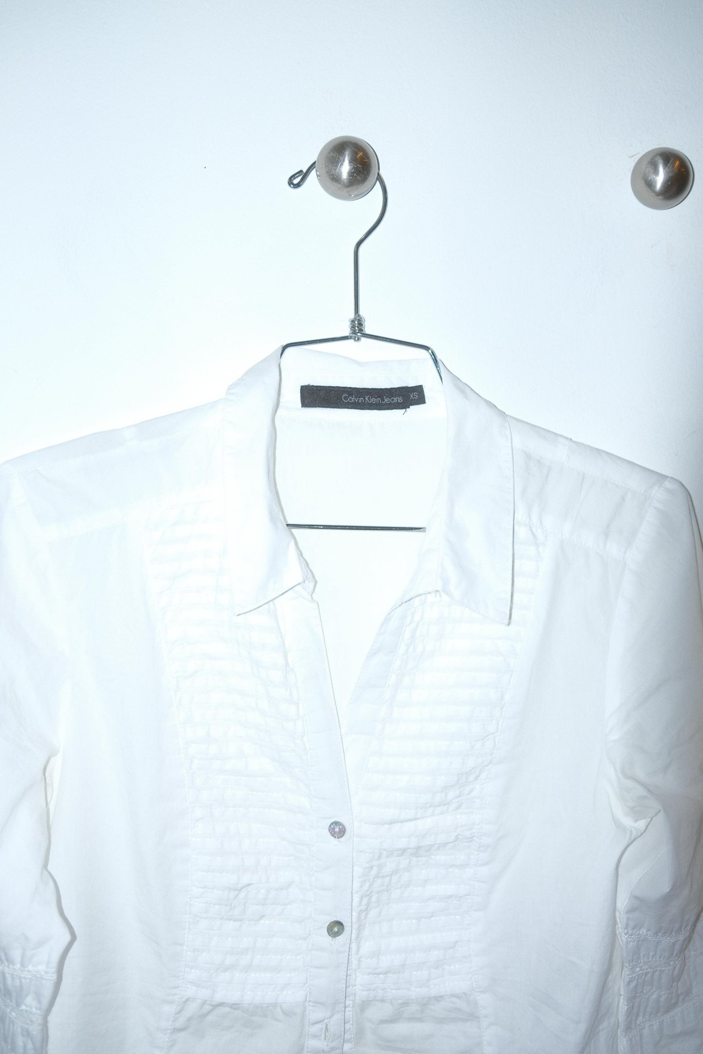 Calvin Klein Pintuck Shirt c. 2000s