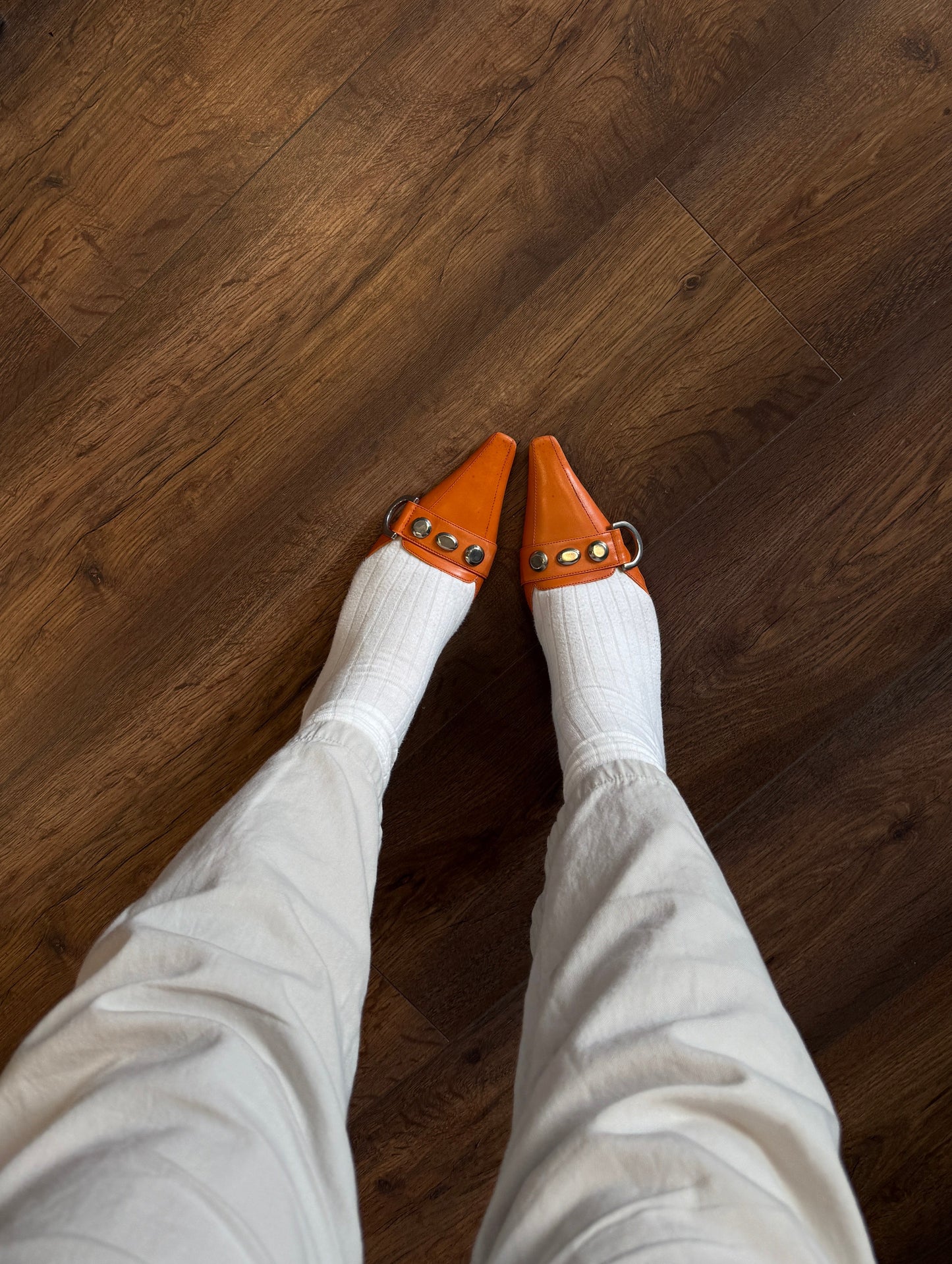 Nebuloni – Flavio Zanasca Studded Mule Heels