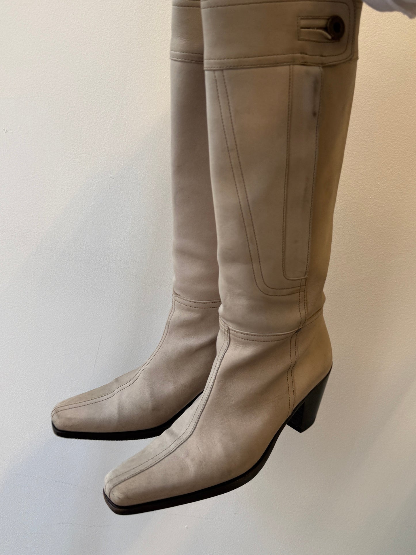 Miu Miu Nubuck Knee-High Boots 2003's 35.5 EU