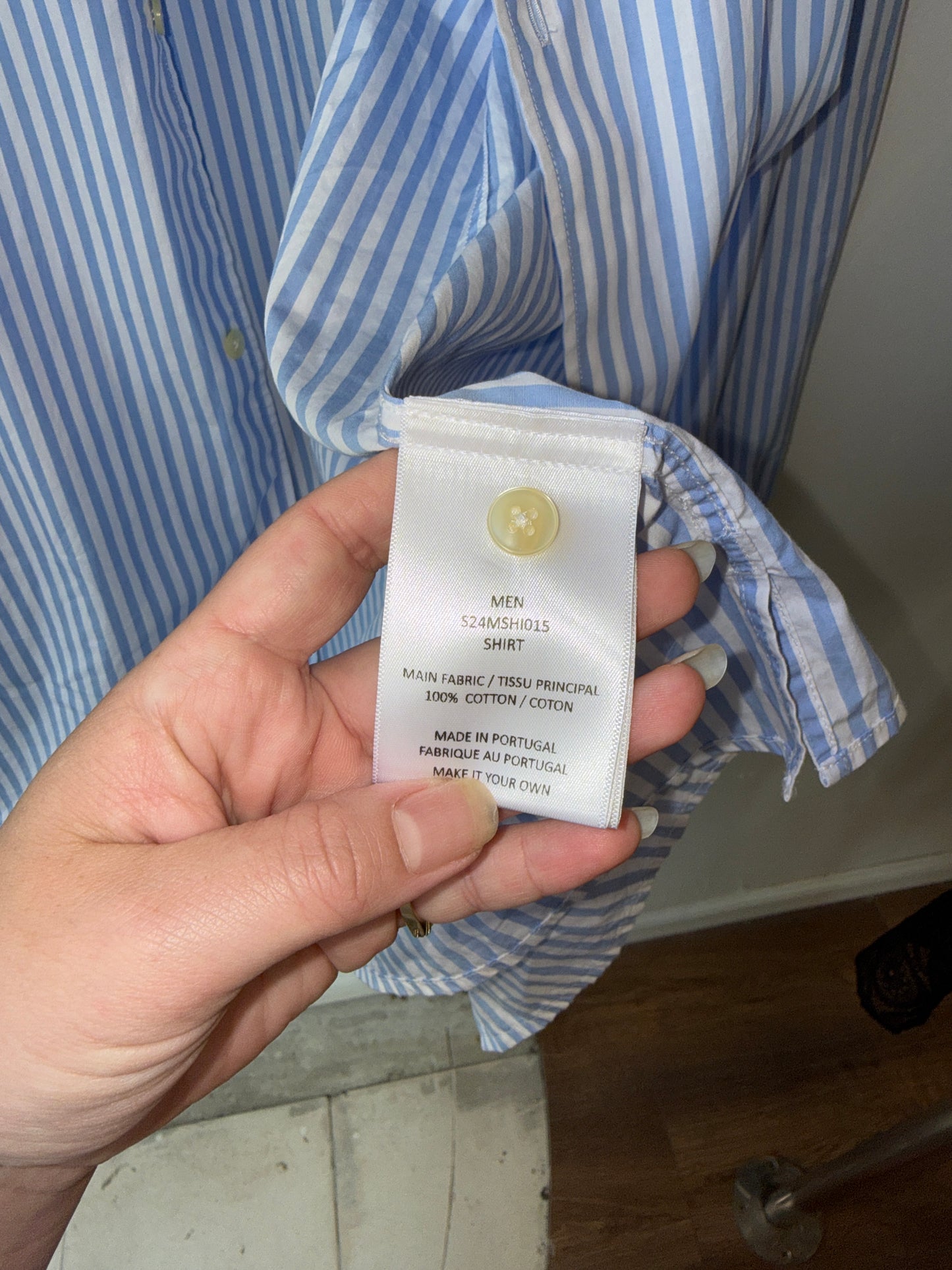 Officine Générale Striped Cotton Shirt