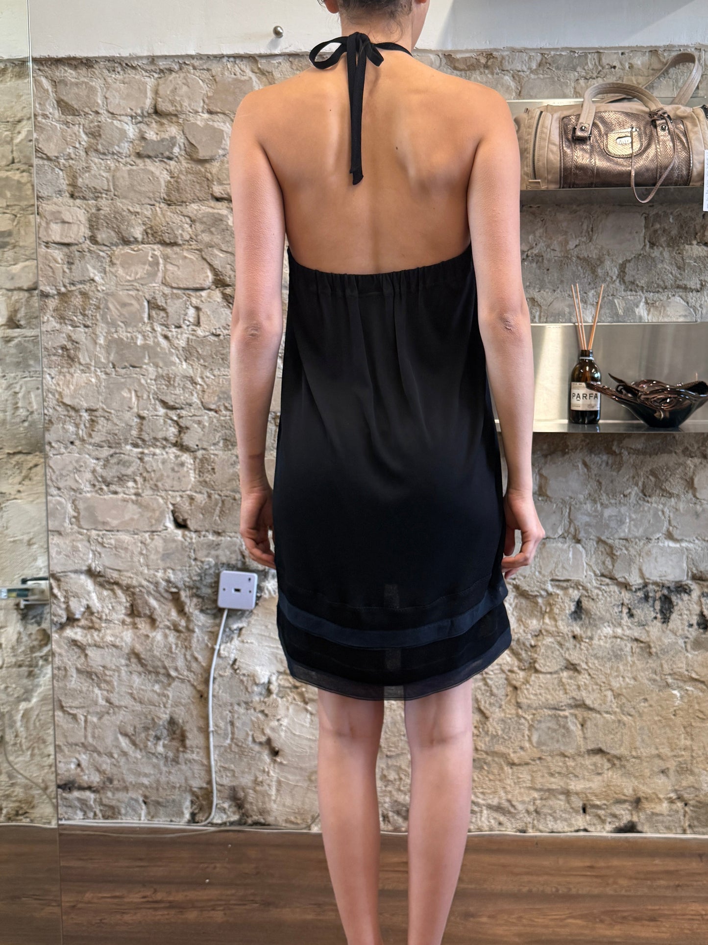 Chanel Drawstring Rayon Dress c. 2002