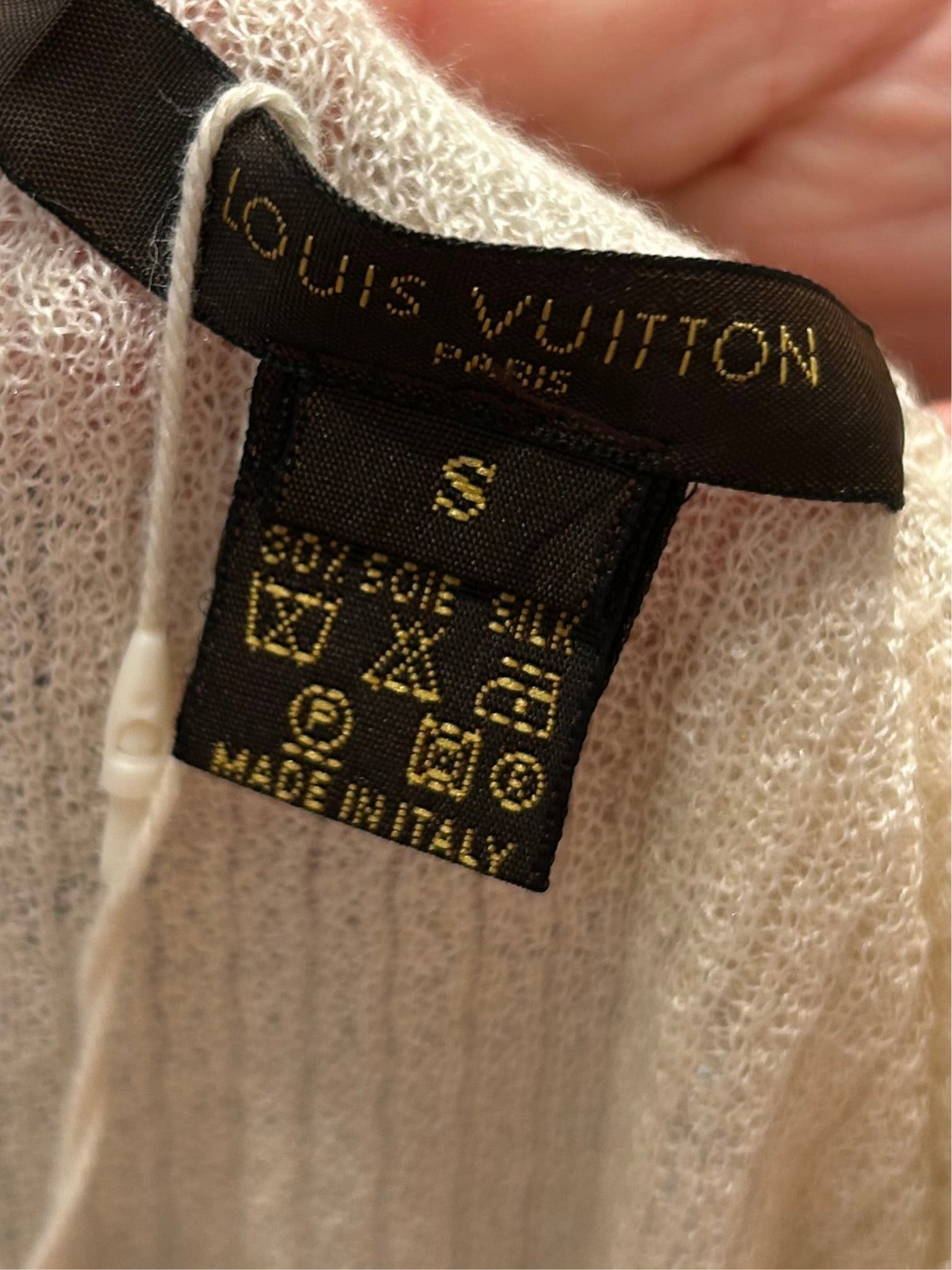 LOUIS VUITTON knit cashmere blouse