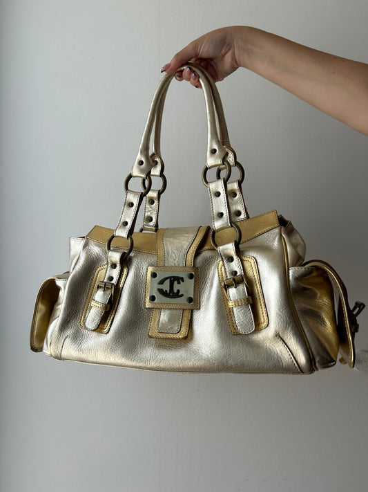 JUST CAVALLI 2000’s golden shoulder bag