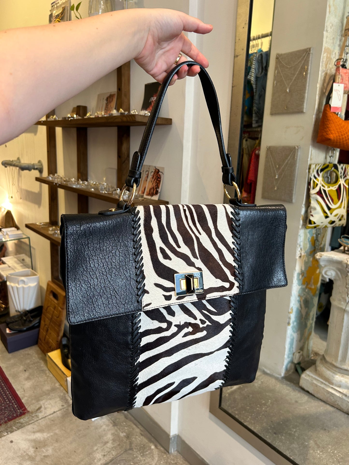 EMILIO PUCCI large animal print bag