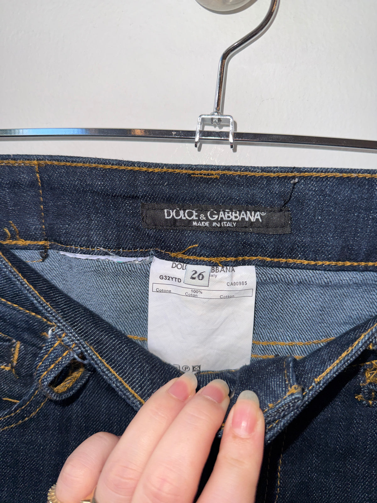 2000s Dolce & Gabbana Dark Wash Skinny Jeans