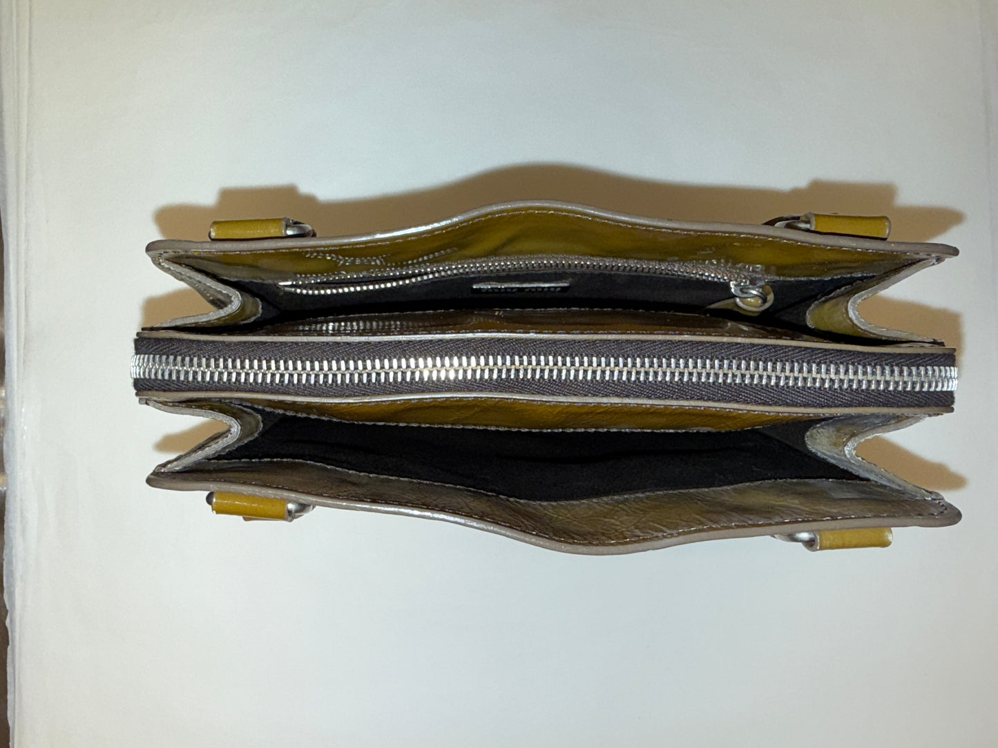 Miu Miu glossy leather mini bag