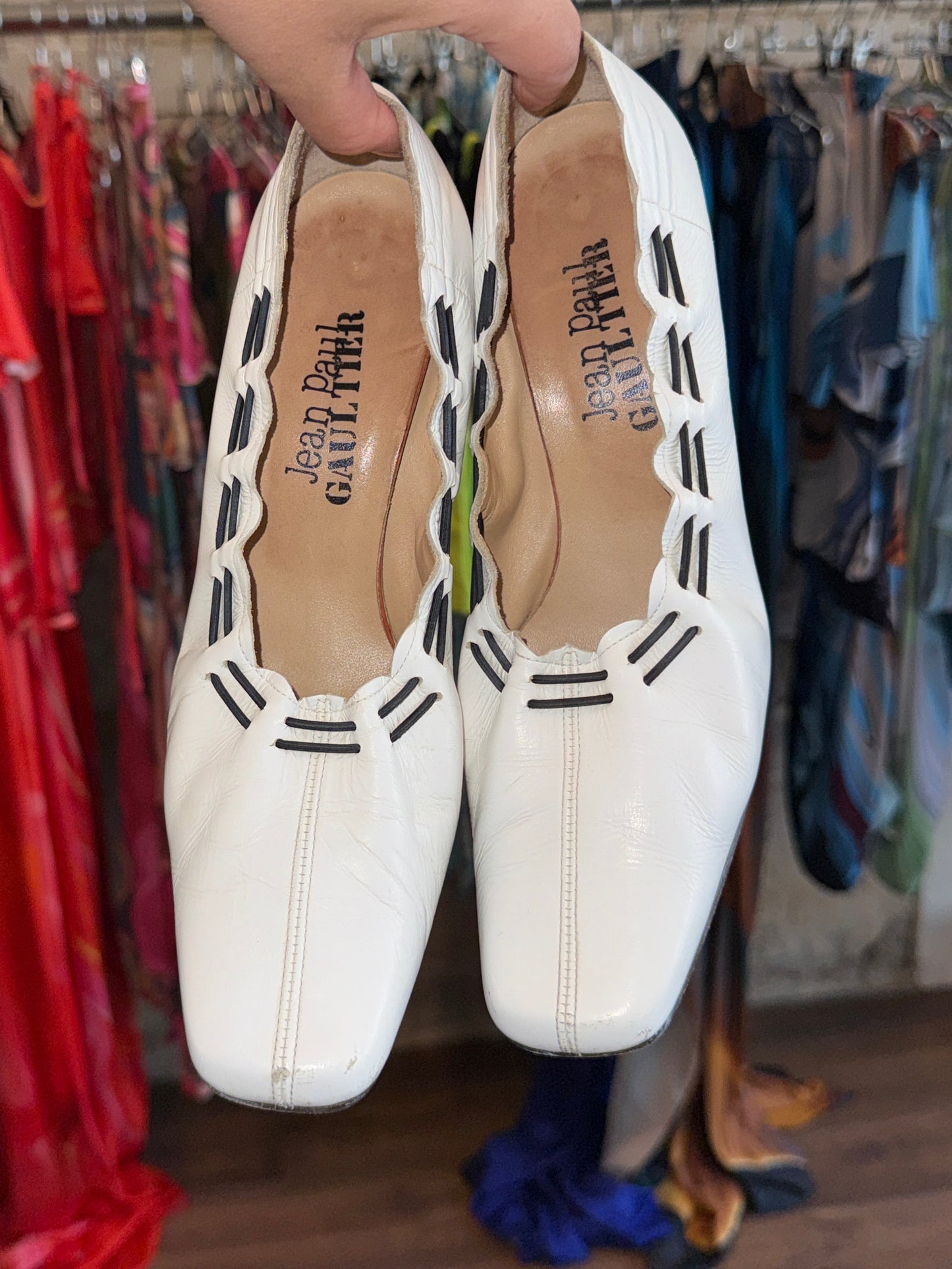 Jean Paul Gaultier Femme Sculptural Leather Pumps c. 1996–1999