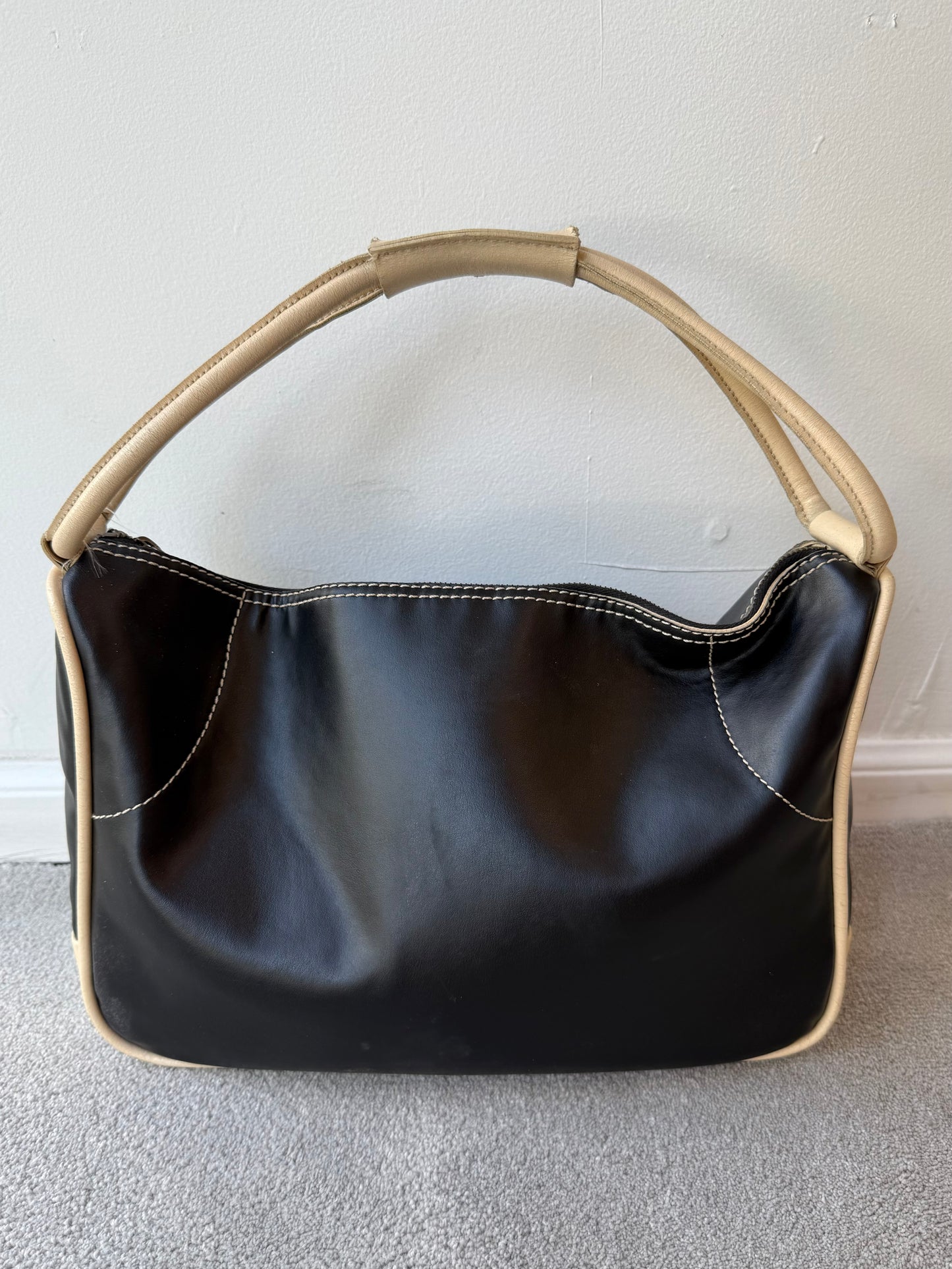 Miu Miu early 2000s leather shoulder bag