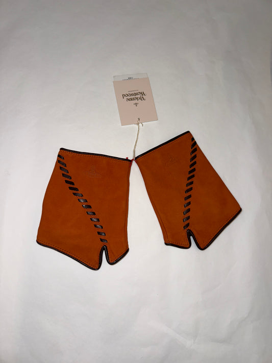 Vivienne Westwood Leather Fingerless Gloves c. 1990s