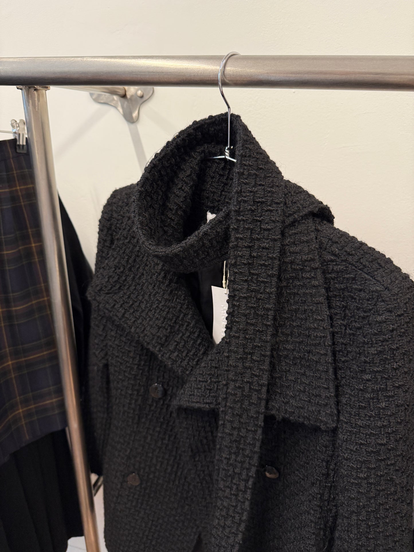 Calvin Klein textured wool-blend coat jacket