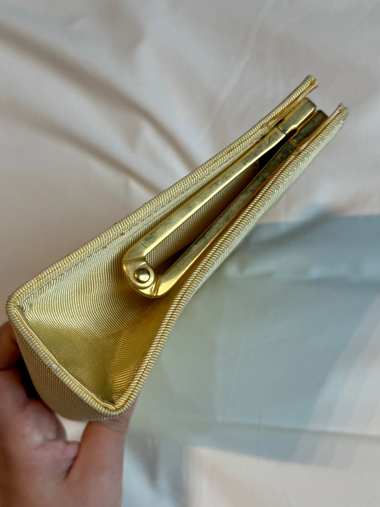 Vintage Furla Gold Clutch Bag