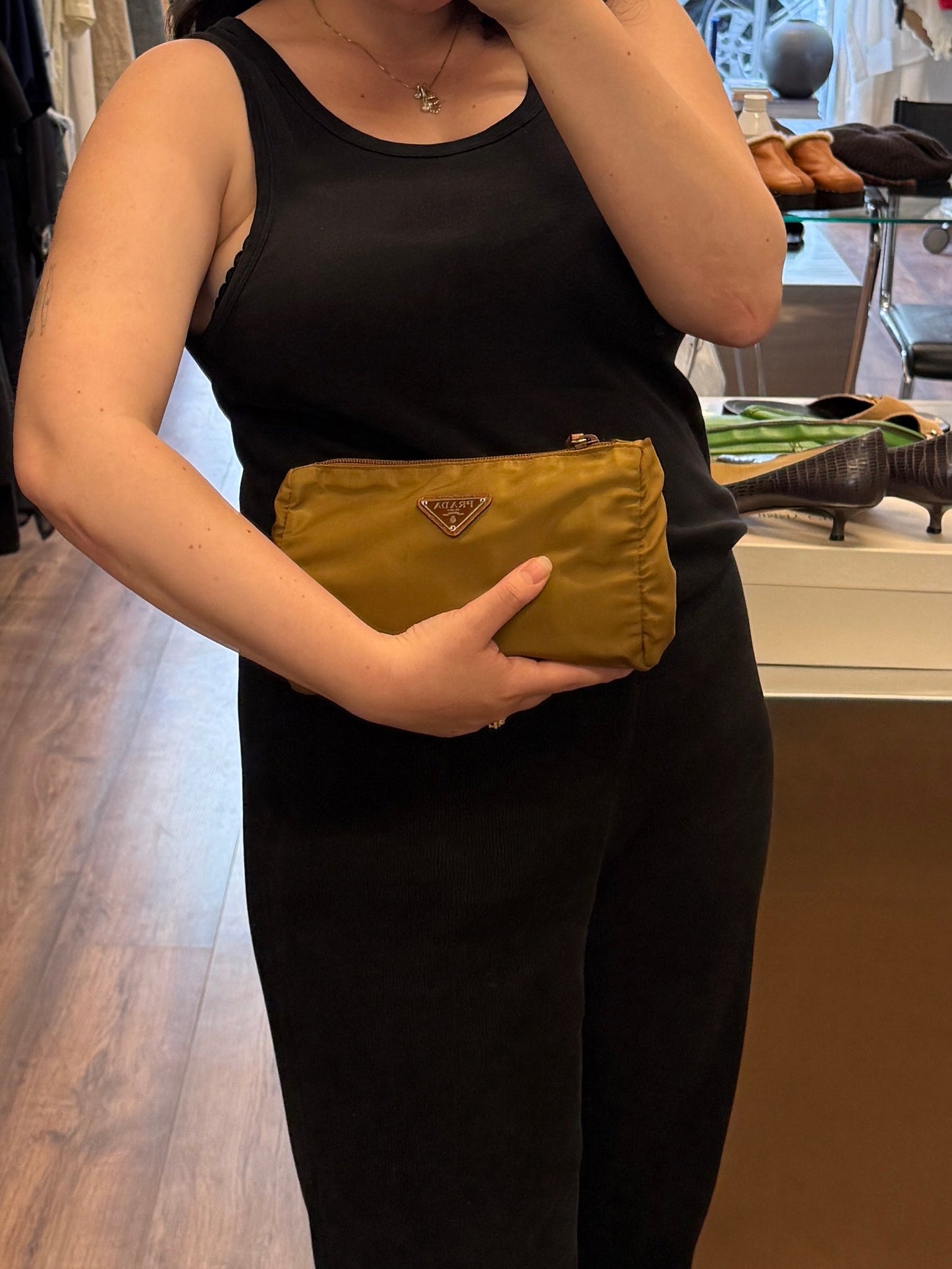 Prada 2000s Tessuto Nylon Mini Pouch