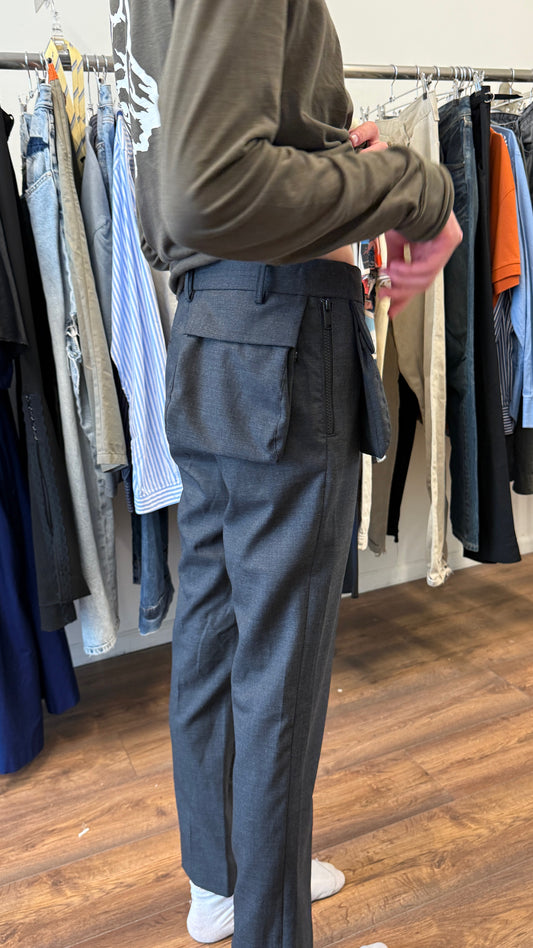 Undercover Wool Tailored Trousers With Utility Pocket (c. 2013–2016)