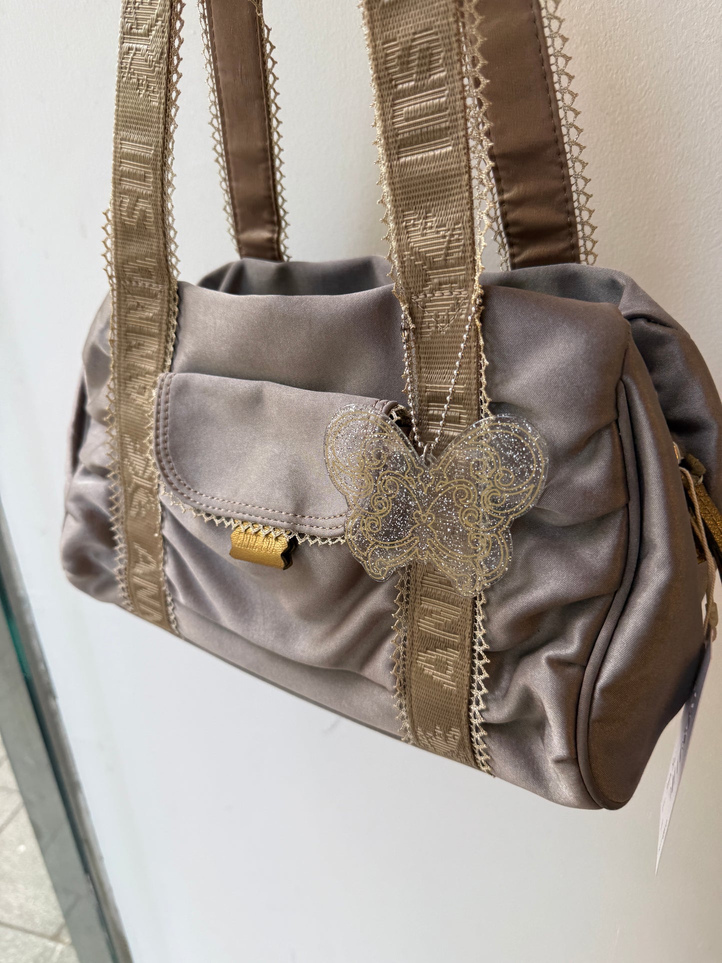 Anna Sui Y2K Satin Butterfly Handbag