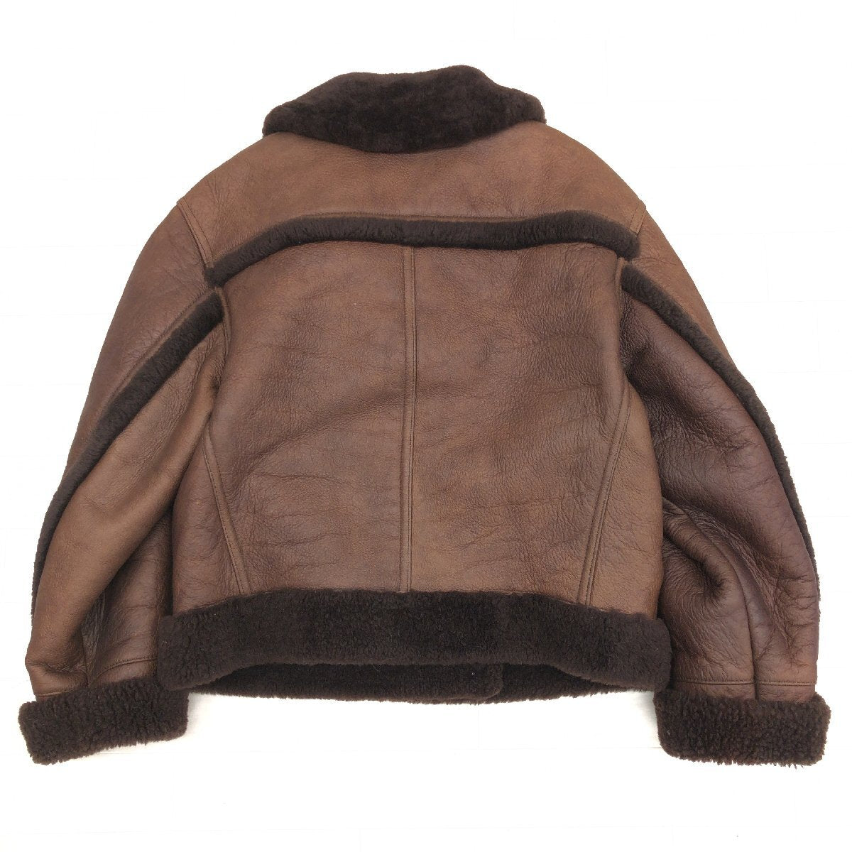 SCOOP sheep fur mouton short-cut coat