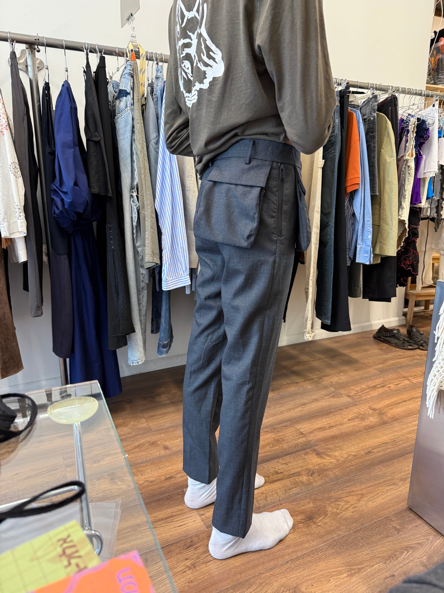 Undercover Wool Tailored Trousers With Utility Pocket (c. 2013–2016)