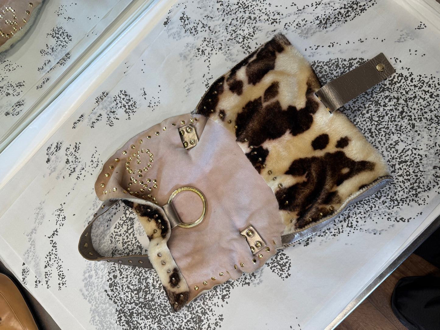 Dolce & Gabbana Y2K Faux Fur Shoulder Bag