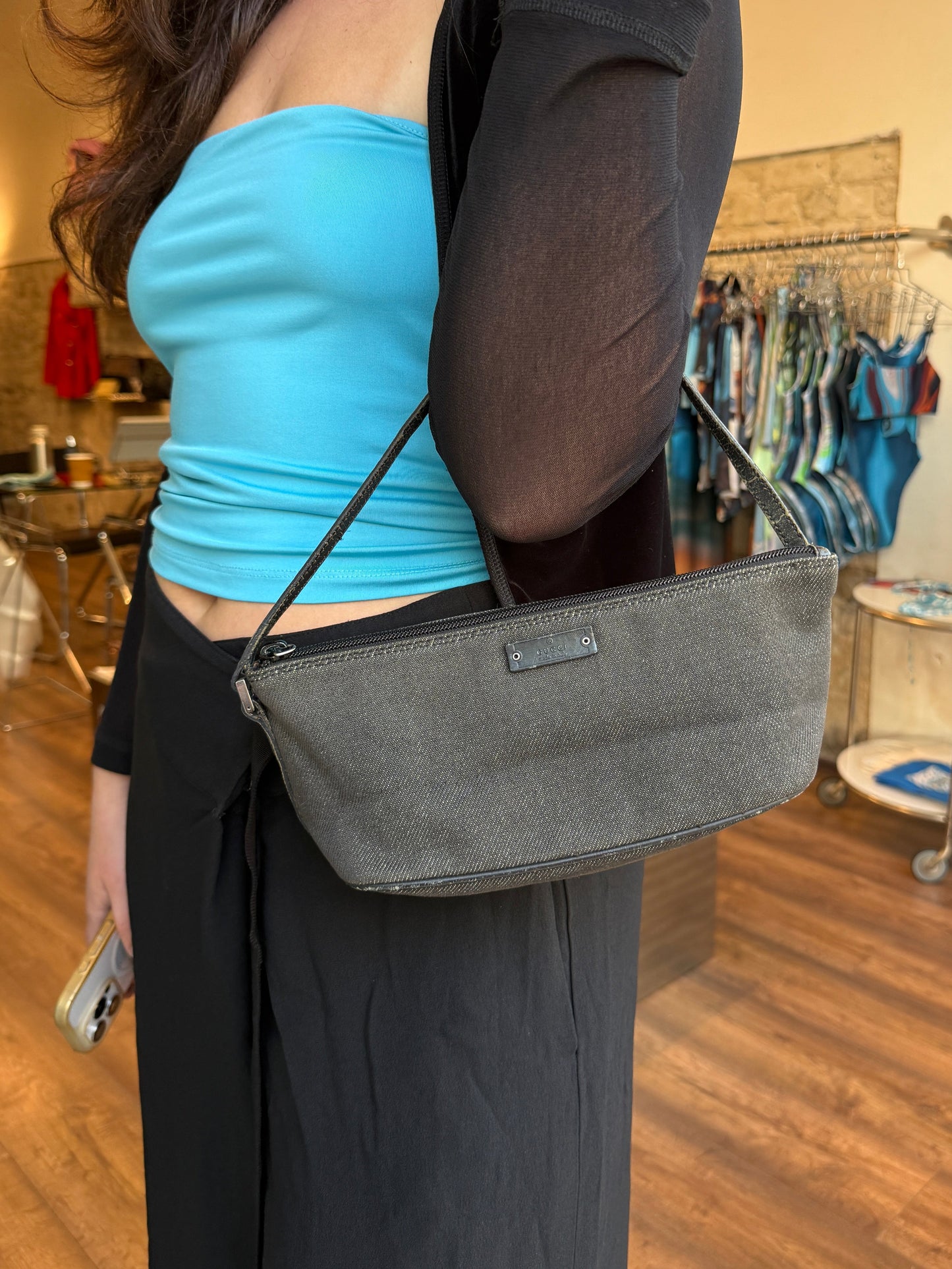 Gucci GG Canvas Pochette Bag c. 1998–2003