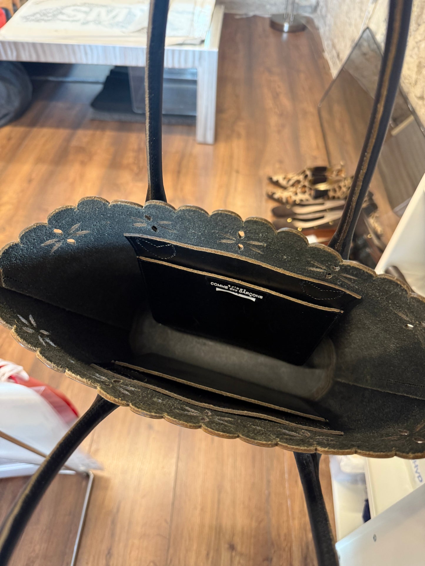 Comme des Garçons Leather Tote Bag