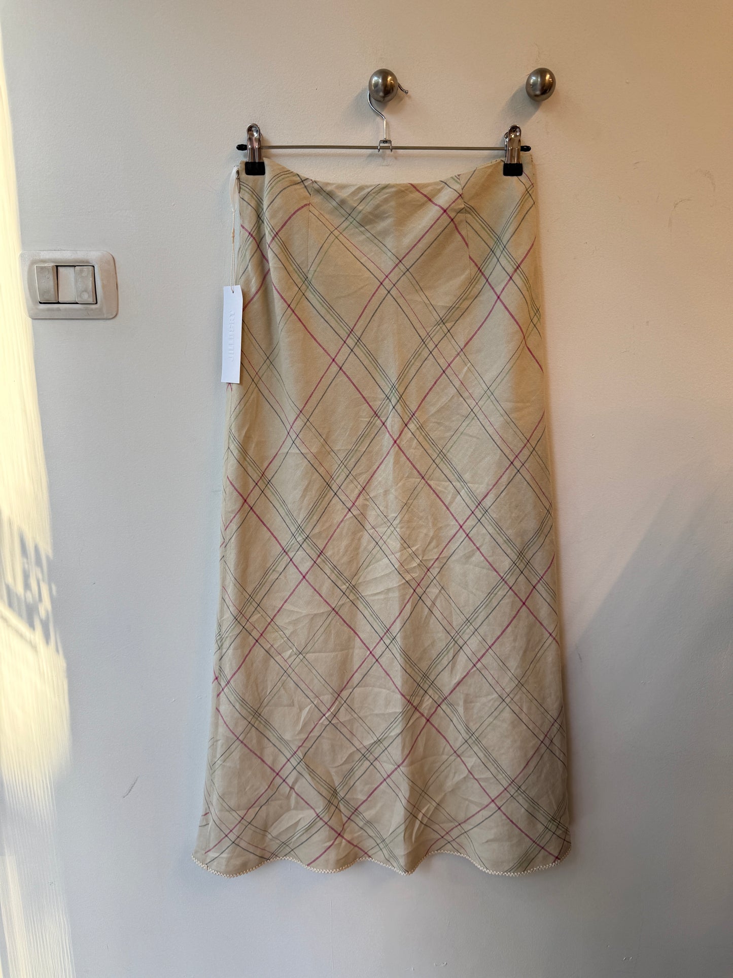 Japanese 23 Ku Plaid Bias Skirt