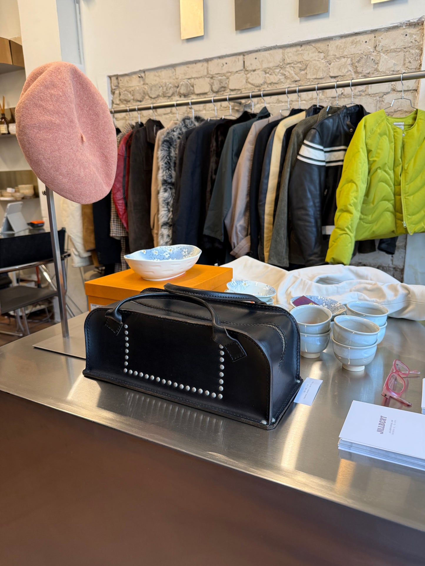 Comme des Garçons 2004 Studded Leather Box Bag